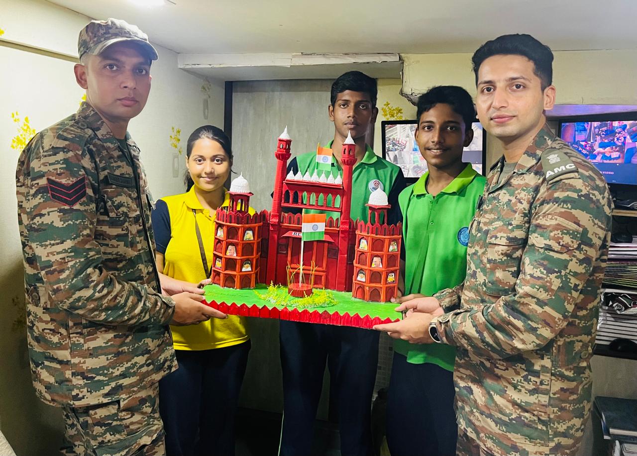 Craft by students gifted to Army 